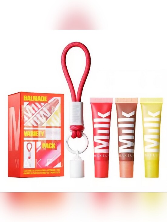 Milk Makeup Other - Milk Makeup Balmade Variety Pack Lip Balm Trio & Keychain NIB Exclusive Color